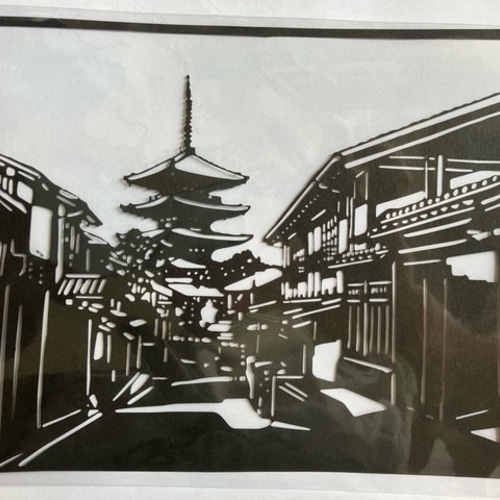 美品] 五重塔 絵画風景画 アート 京都 - 絵画