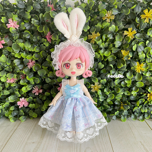 JANAYA ハンドメイド オビツ11服 水色ワンピース 3点セット 翌日発送 