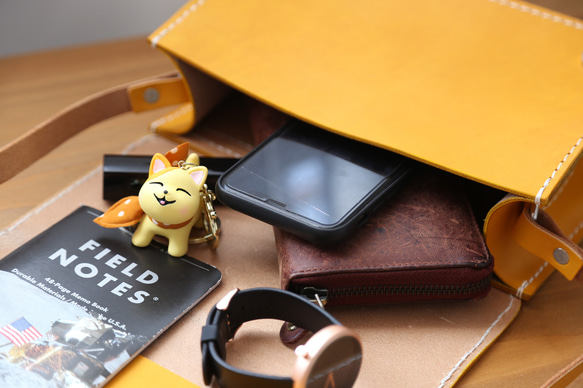 新產品活動進行中！真皮小號手工皮革奢華單肩包 第10張的照片