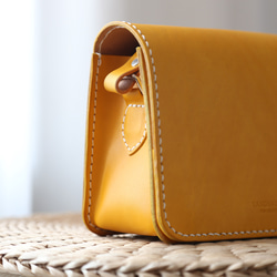 新產品活動進行中！真皮小號手工皮革奢華單肩包 第4張的照片