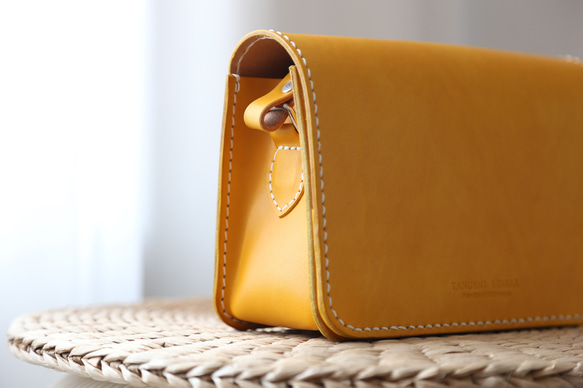 新產品活動進行中！真皮小號手工皮革奢華單肩包 第4張的照片