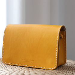 新產品活動進行中！真皮小號手工皮革奢華單肩包 第3張的照片