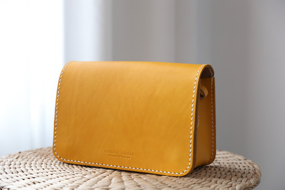 新產品活動進行中！真皮小號手工皮革奢華單肩包 第3張的照片