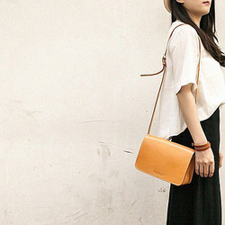 新產品活動進行中！真皮小號手工皮革奢華單肩包 第11張的照片