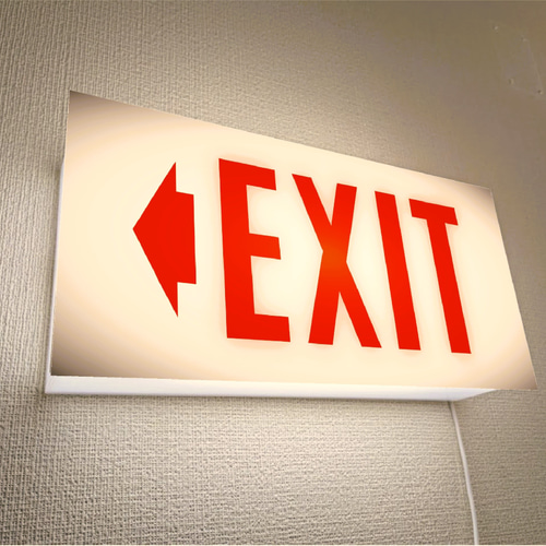 ちっさいのさん専用　EXIT　LED　BK/GRE　USA　非常口　アメリカン ちっさいのさん専用 EXIT LED BK/GRE USA 非常口 アメリカン