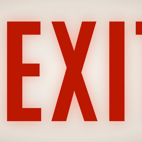 壁掛け】EXIT 非常口 出口 アメリカンレトロ看板 置物 雑貨