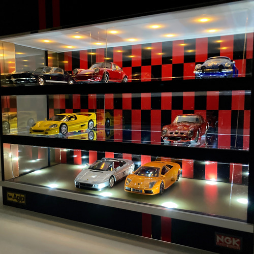 1/43展示可・WH&RD・3層式ディスプレーBOX/LED20灯・ネオジオラマ 1/43展示可・WH&RD・3層式ディスプレーBOX/LED20灯・ネオジオラマ