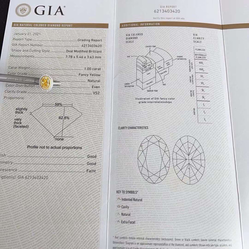 新品　04セール　GIA 鑑定書付き　1カラット　イエロー天然ダイヤモンド　裸石 新品 08セール GIA 鑑定書付き 1カラット イエロー天然