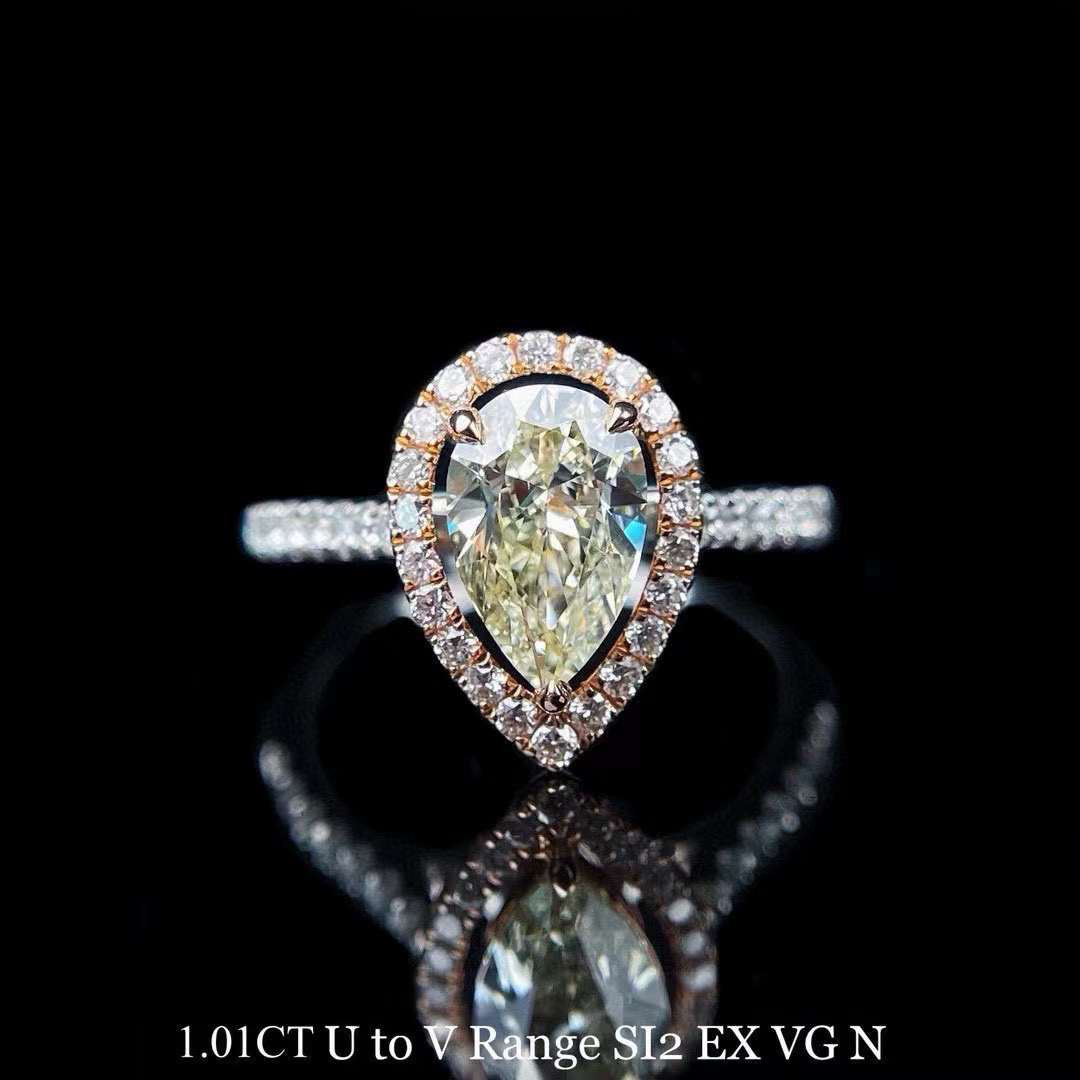 新入荷 未使用品 k18 天然ダイヤモンド リング k18天然ダイヤモンドリング(0.577CT)