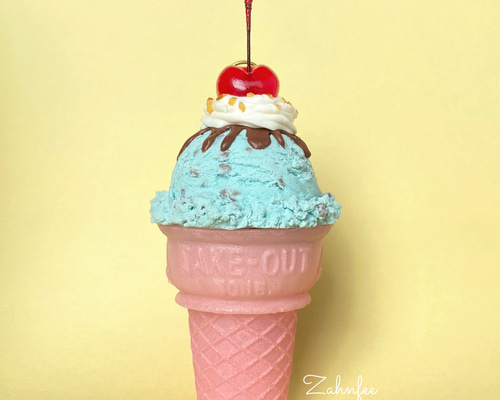 チョコミントアイスの小物入れ/メモスタンド その他インテリア雑貨