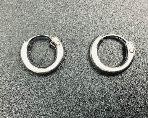 ペア太さ4ｍｍ　ハンドメイド　シルバー925　フープピアス ペア太さ4mm ハンドメイド シルバー925 フープピアス