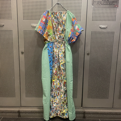古着 ヴィンテージ vintage ワンピース パッチワーク ファブリック