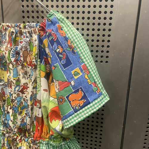 古着　ヴィンテージ　vintage ワンピース　パッチワーク　カラフル　派手 古着 ヴィンテージ vintage ワンピース パッチワーク