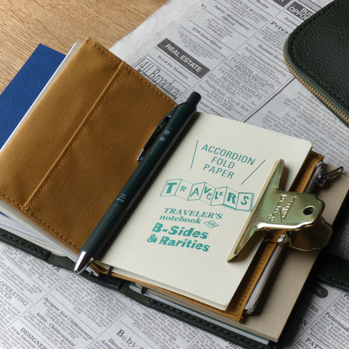 トラベラーズノートカバー／パスポートサイズ／革／青 手帳カバー