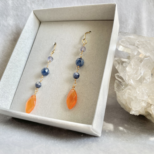 数量限定】120 揺れるサンセット ／アイオライト×サファイア  