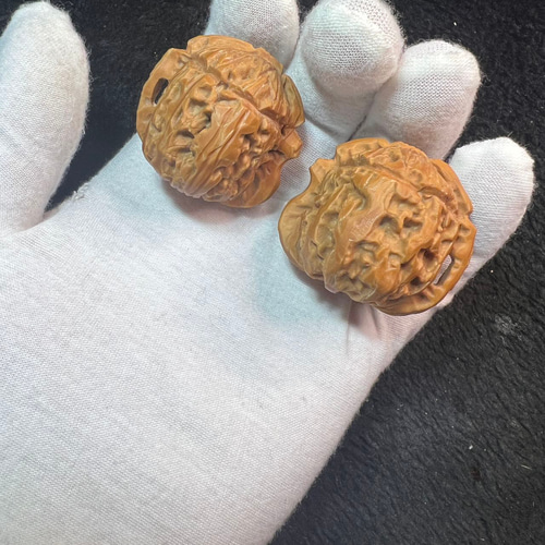 遊ぶ胡桃、「胡桃彫刻茶ポット」文玩核桃、クルミ核桃セット383934