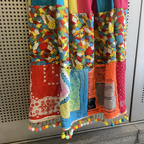 古着 ヴィンテージ vintage スカート パッチワーク ファブリック  