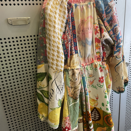 【即納】 古着 ヴィンテージ vintage ワンピース パッチワーク ワンピース