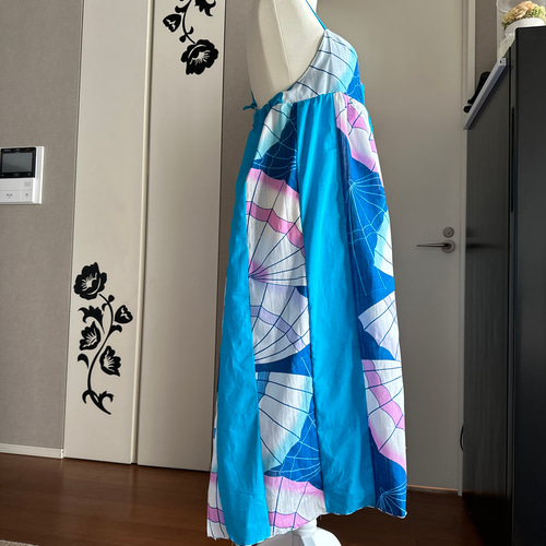 着物リメイクワンピース3414 和洋折衷 着物 リメイク ワンピース ドレス 帯サッシュベルト