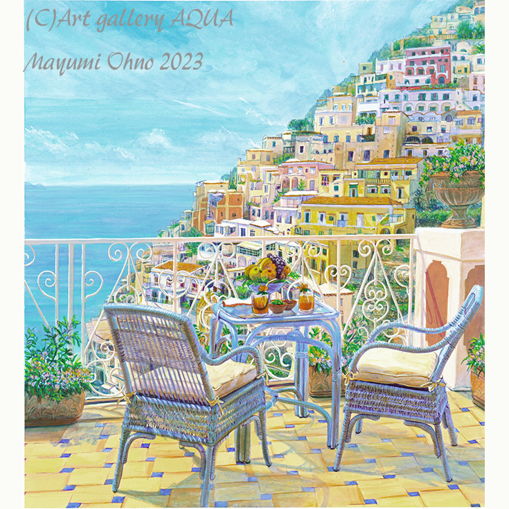 ポルトフィーノ ヨーロッパ 地中海 夕景 風景画 イタリア 絵画 額縁