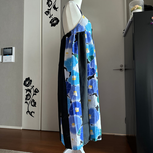 浴衣リメイク　キャミソールドレス 浴衣リメイクキャミソールワンピース57(S) | ハンドメイド