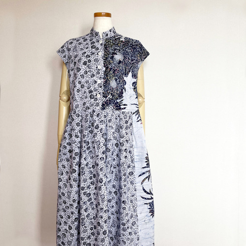 ヴィンテージ ユカタ de マオカラー ワンピース ワンピース Hiiyo 通販 
