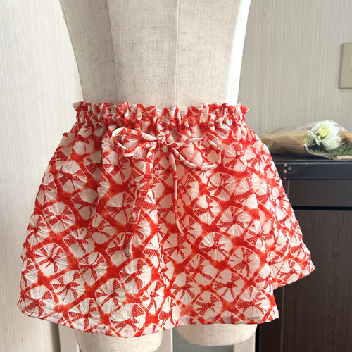 絞り染め 反物 （絞り染め小紋 たたみ染め 折り染め 地模様 反物 A817  