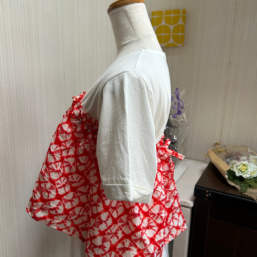 着物反物 子供服 ウエストゴム スカート 丈27センチ 絞り染め 麻 着物反物 子供服 ウエストゴム スカート 丈27センチ 絞り染め 麻