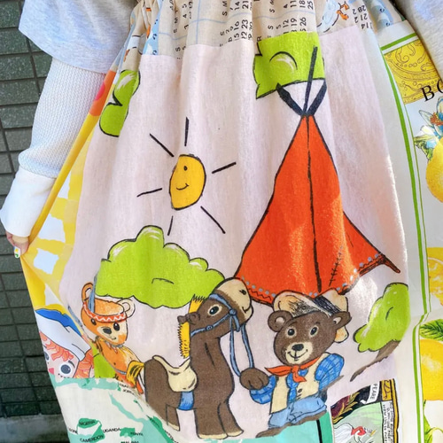 古着 ヴィンテージ vintage スカート パッチワーク ファブリック