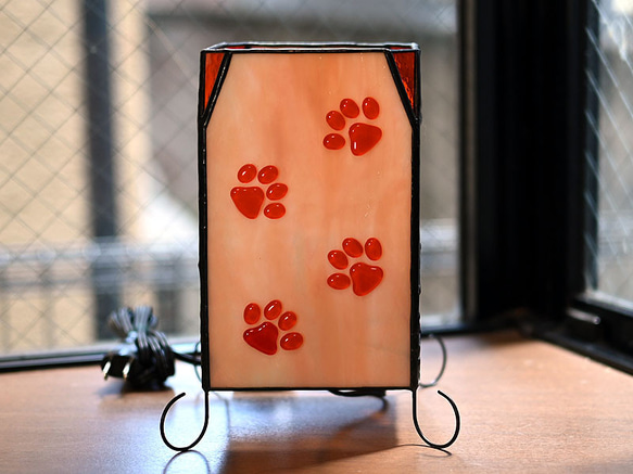 目が光る猫のランプ(三毛猫) 689 