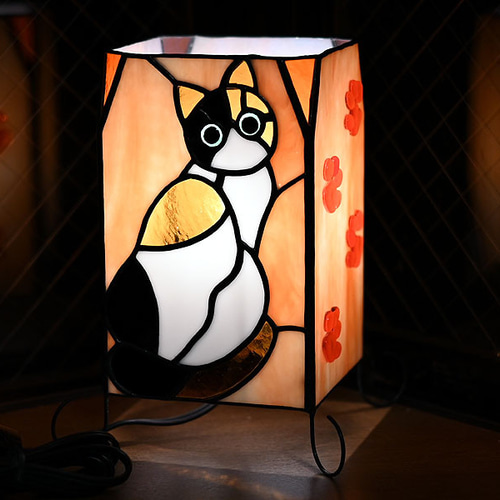 ★KAO★猫のレトロランプ　スタンドライト　サンアート ☆KAO様 専用☆猫のレトロランプ スタンドライト サンアート