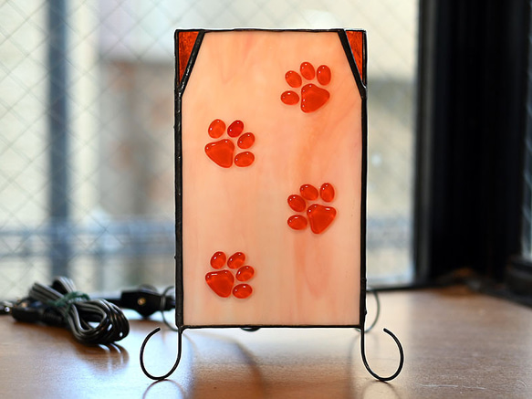 目が光る猫のランプ(三毛猫) 689 