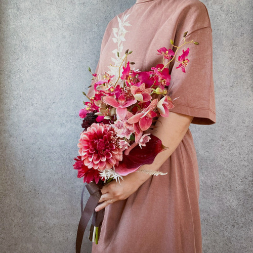 〈アーティフィシャルフラワー〉胡蝶蘭ブーケ 〈アーティフィシャルフラワー〉胡蝶蘭ブーケ