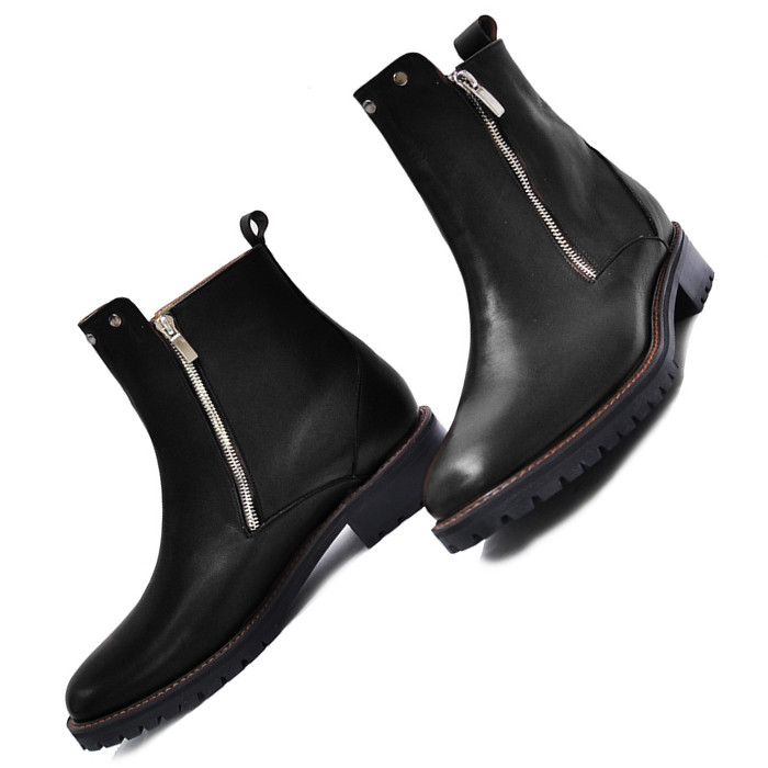 ジップブーツ  レザーブーツ メンズブーツ ブーツ 本革 大きいサイズ 靴 小さいサイズ 靴 lav