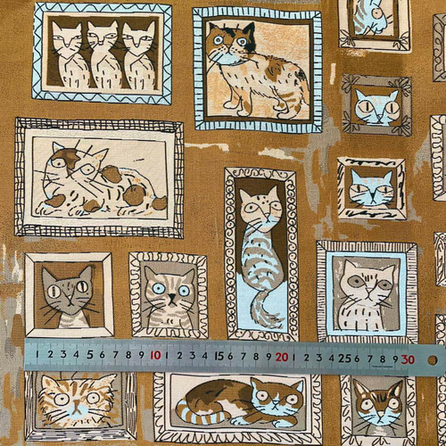 激レアねこちゃんパネル生地 ハンドメイド - メルカリ