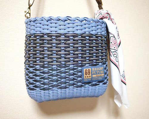 クラフトバンド　バッグ　　　ハンドメイド　ショルダー 春🌸使いやすいショルダーバッグの作り方 #2 肩掛けできる 紙
