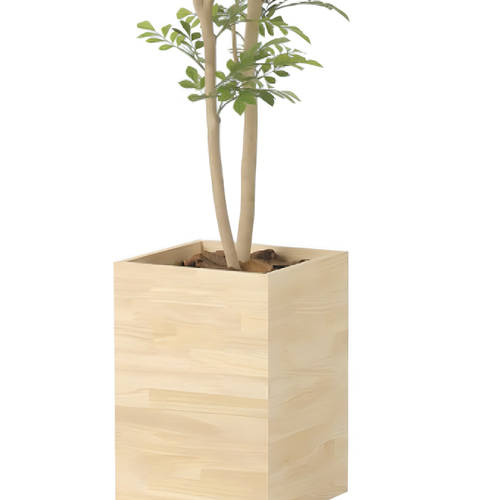 光触媒人工観葉植物フェイクグリーンウッドボックストネリコミックス1.8m