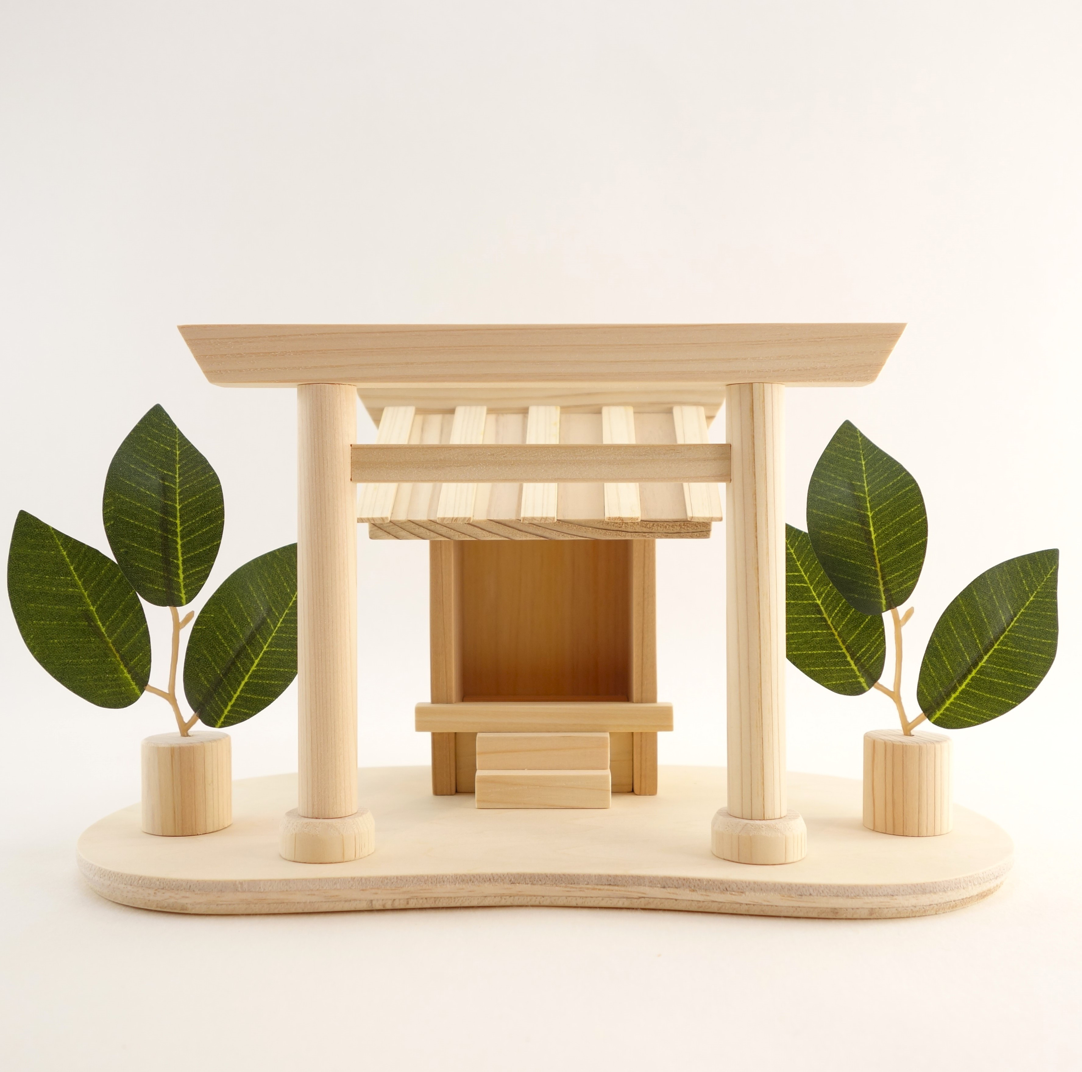 お守り神社《板葺き》壁掛け可　　神棚　お守り入れ