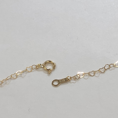 K18 ハートチェーンネックレス 60cm 18金 イエローゴールド K18 ハートチェーンネックレス 60cm 18金 イエローゴールド