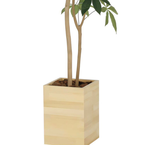 光触媒　人工観葉植物　フェイクグリーン　ウッドボックスパキラ1.6m 光触媒 人工観葉植物 フェイクグリーン ウッドボックスパキラ1.6m