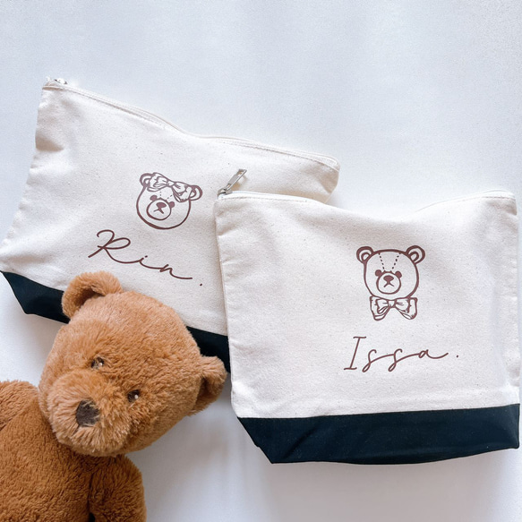 クマ刺繍 グレーおむつポーチ 楽天市場】おむつポーチ コンパクト 刺繍 定番 おもちゃ入れ