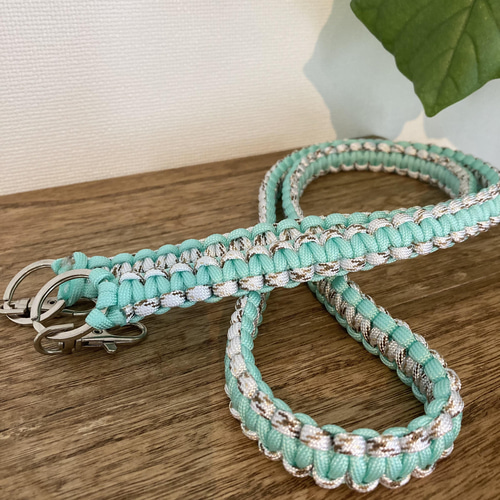 2色編み 選べるカラー約120種類！！> パラコード ストラップ スマホ