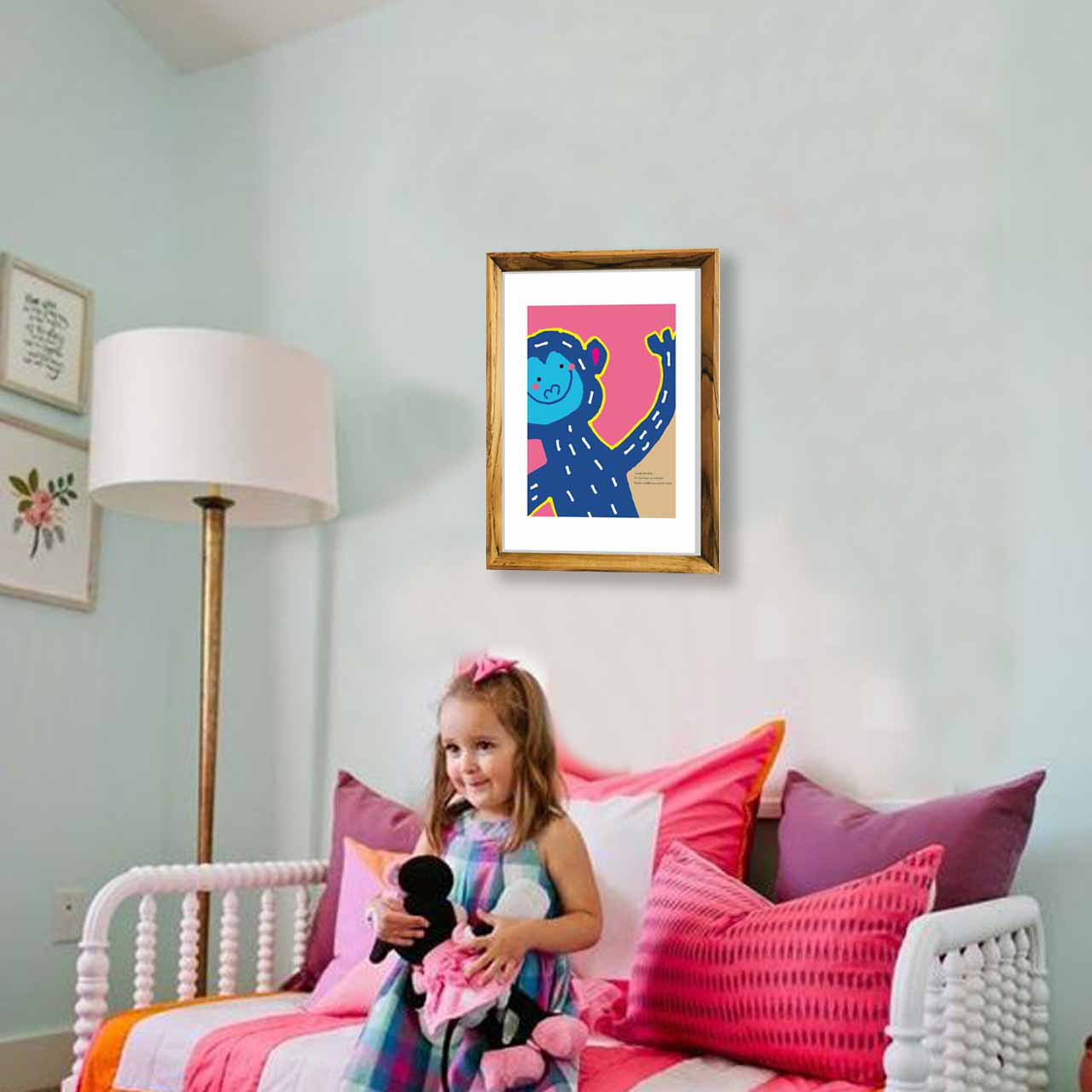 POPなモンキー　イラスト　ポスター  A4  A3  A2　A1 アートポスター　全作オリジナル　1368