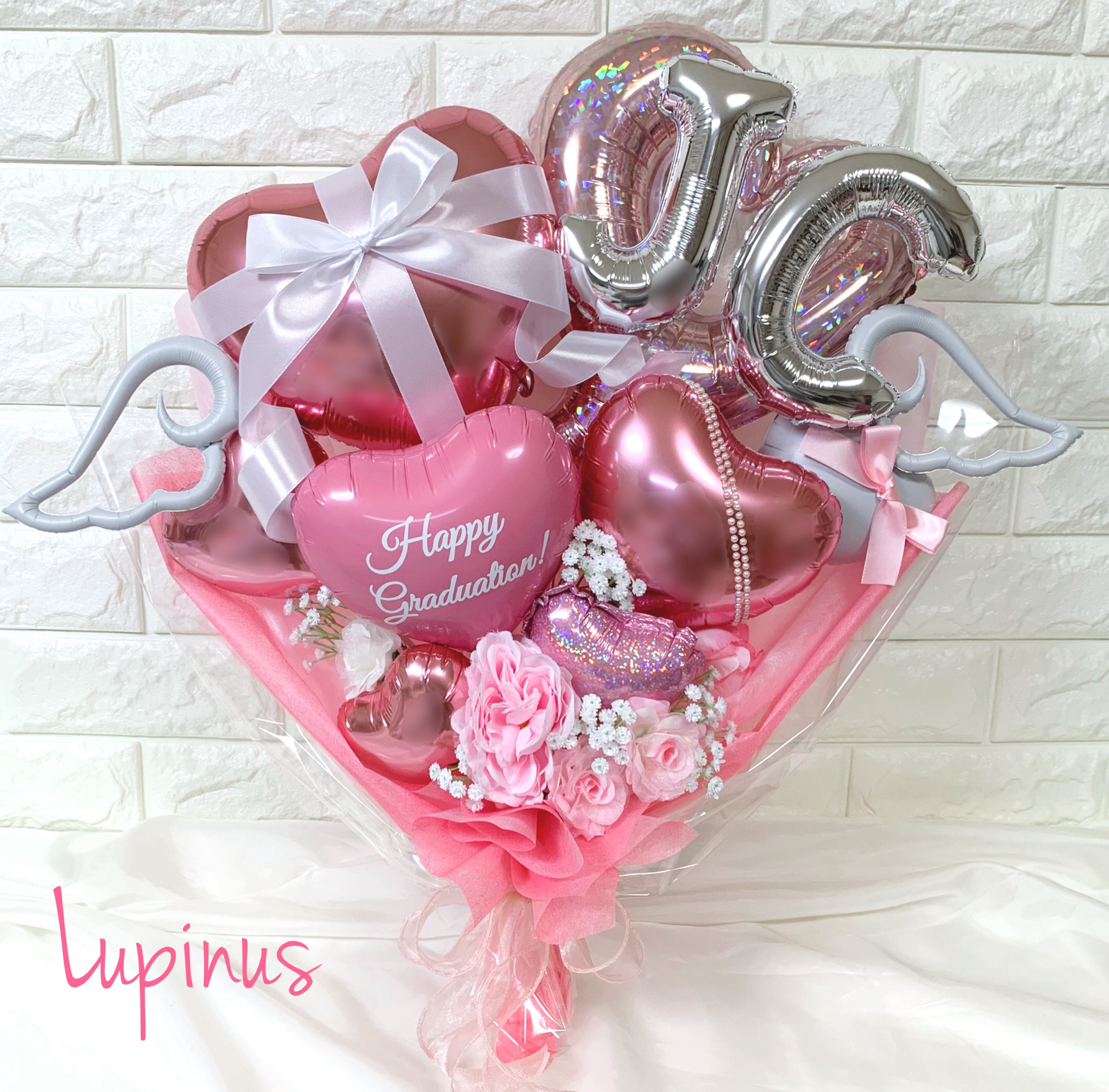 【推し活】バルーンブーケ 2文字 卒業式 成人式