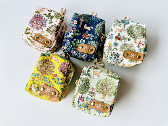 209⌘ キーホルダー付ミニミニポーチ（フォレスト）カバンに付けられる