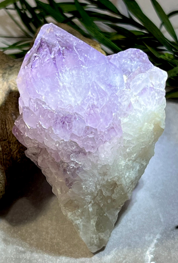 精霊を呼ぶ石✨カクタスアメジストサボテン水晶ラフストーン原石
