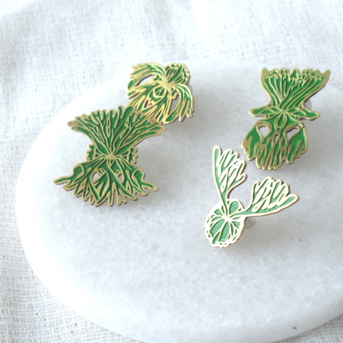 ビカクシダピンバッジ(リドレイ) 観葉植物モチーフ ピンバッチ PINS