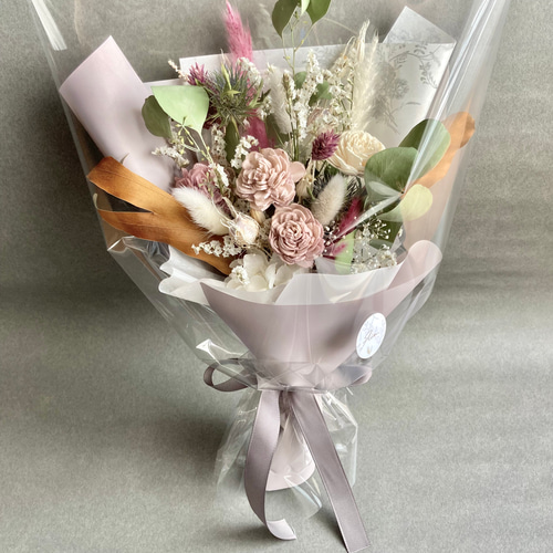 プリザーブドフラワーブーケ Creema限定》ギフトブーケ プリザーブドフラワー 花束 ドライフラワー