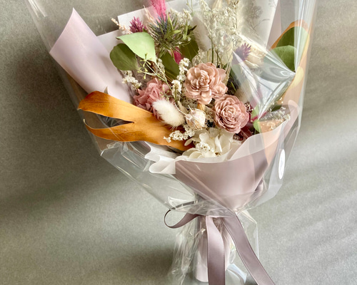 Creema限定》ギフトブーケ プリザーブドフラワー 花束 ドライ