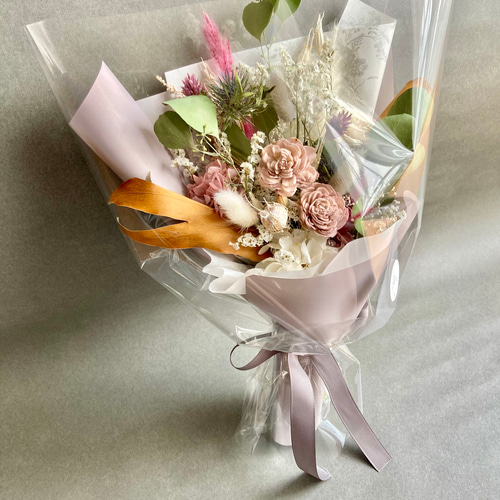 【税込?送料無料】 Creema限定》ギフトブーケ プリザーブドフラワー ドライ 花束 花束・アレンジメント